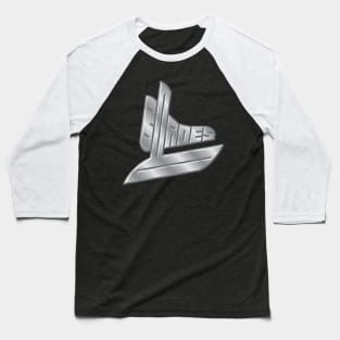 Blades Hockey Team Logo | Silver Hockey Skate Baseball T-Shirt